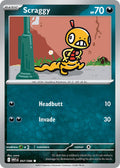 Scraggy 057/086 Common White Flare Pokémon card