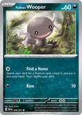 Paldean Wooper 058/091 Common Paldean Fates Pokémon card