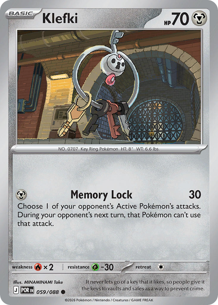 Klefki 059/088 Common Perfect Order Pokémon card