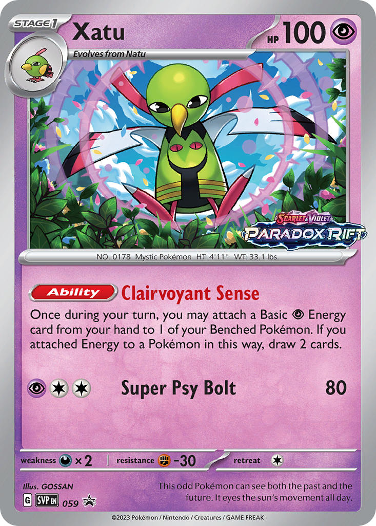Xatu 059/SVP Promo Scarlet & Violet Promos Pokémon card