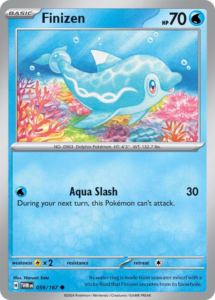 Finizen 059/167 Common Twilight Masquerade Pokémon card