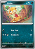 Scraggy 060/091 Common Paldean Fates Pokémon card