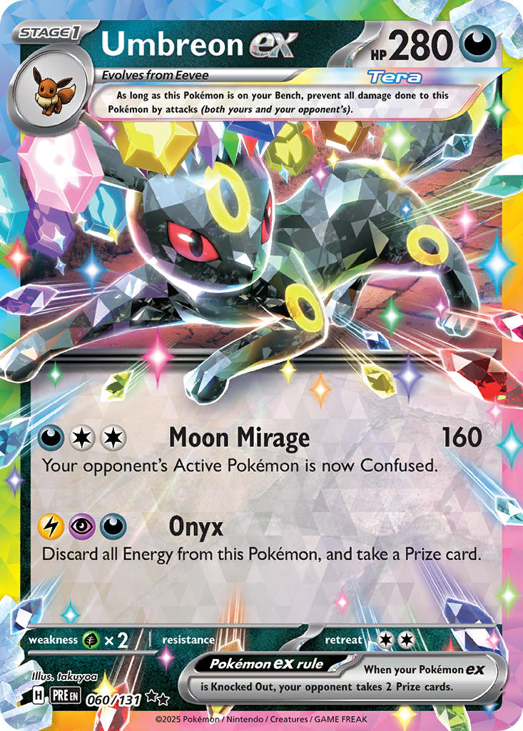 Umbreon EX 060/131 Double Rare Prismatic Evolutions Pokémon card