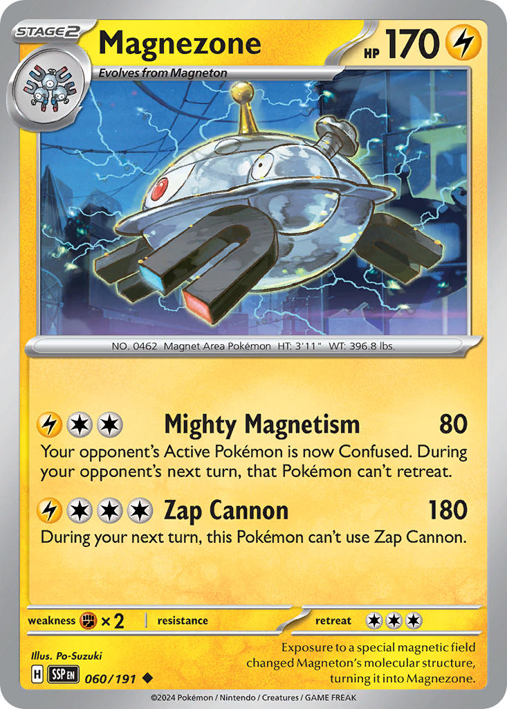 Magnezone 060/191 Common Surging Sparks Pokémon card