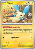 Minun 061/182 Common Paradox Rift Pokémon card