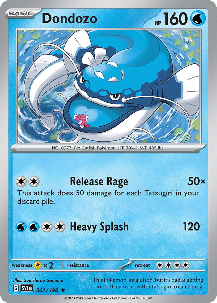 Dondozo 061/198 Rare Scarlet & Violet Pokémon card