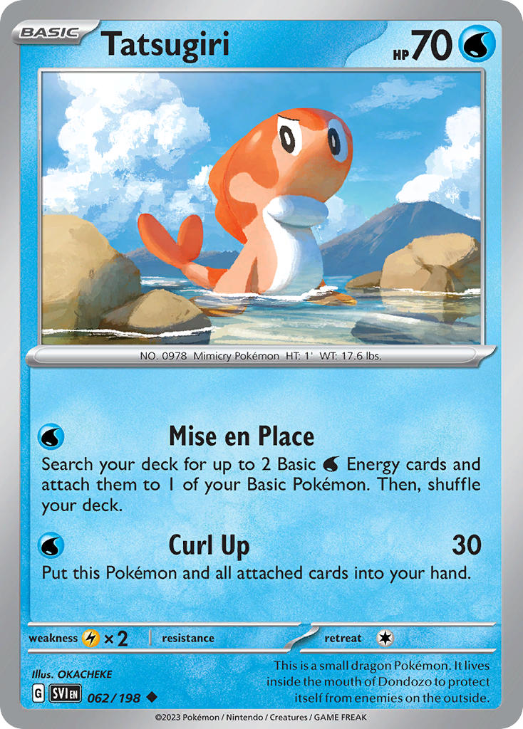 Tatsugiri 062/198 Uncommon Scarlet & Violet Pokémon card
