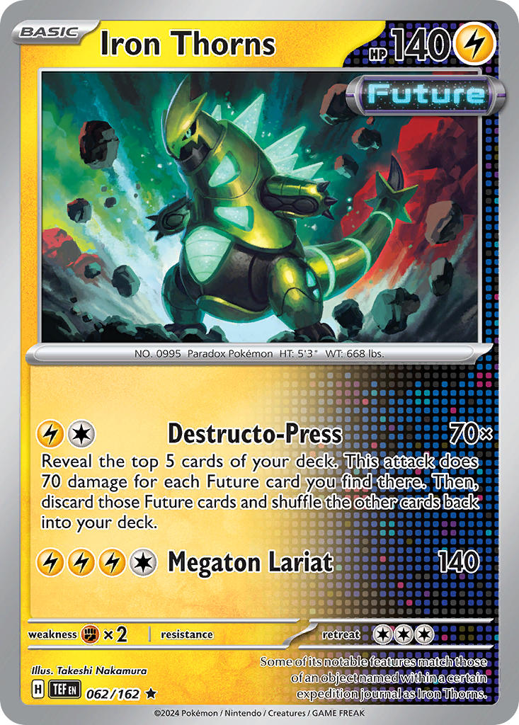 Iron Thorns 062/162 Rare Temporal Forces Pokémon card
