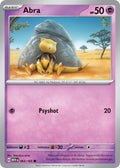 Abra 063/165 Common 151 Pokémon card