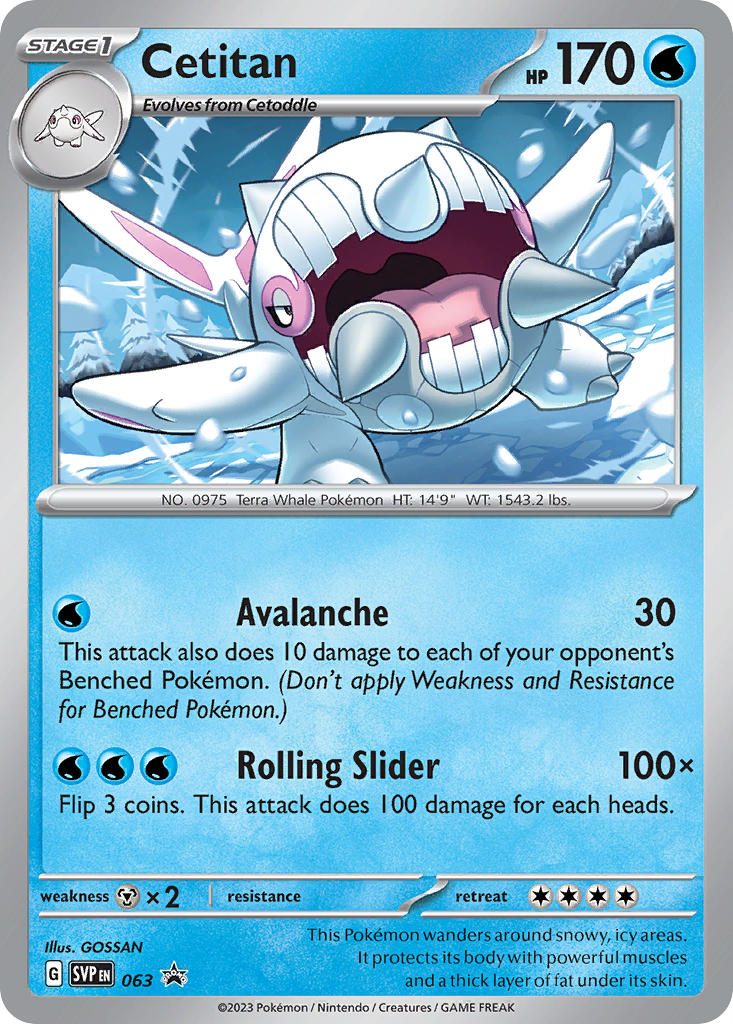 Cetitan 063/SVP Promo Scarlet & Violet Promos Pokémon card