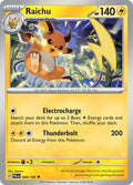 Raichu 064/193 Rare Paldea Evolved Pokémon card