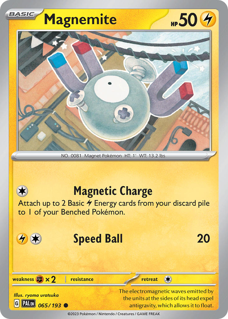 Magnemite 065/193 Common Paldea Evolved Pokémon card