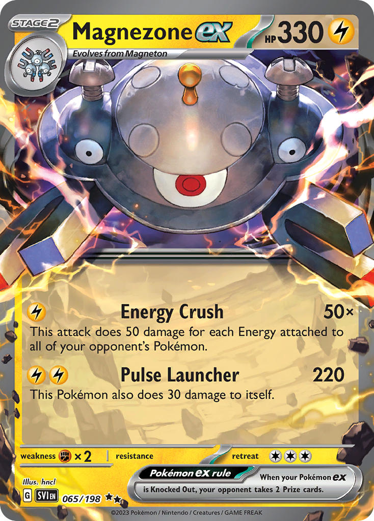 Magnezone EX 065/198 Double Rare Scarlet & Violet Pokémon card