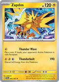 Zapdos 065/167 Rare Twilight Masquerade Pokémon card
