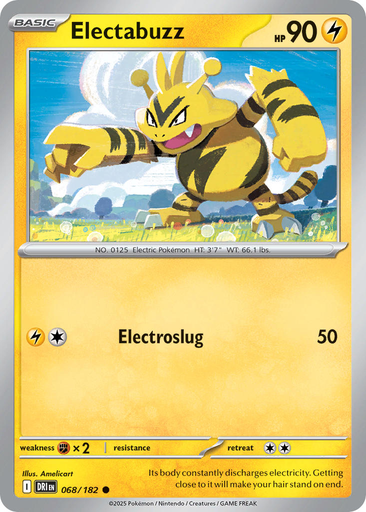 Electabuzz 068/182 Common Destined Rivals Pokémon card