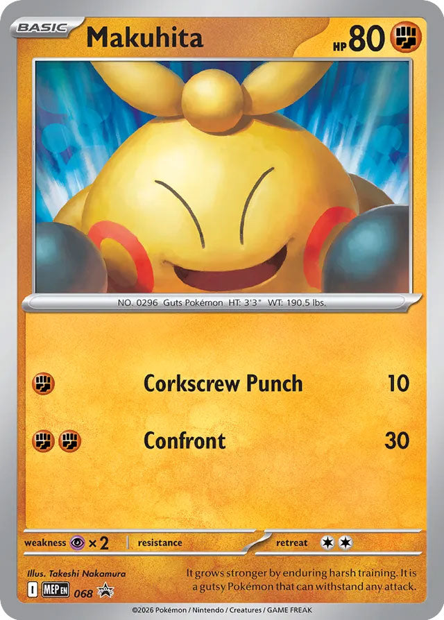 Makuhita 068/MEP Promo Mega Evolution Promos Pokémon card