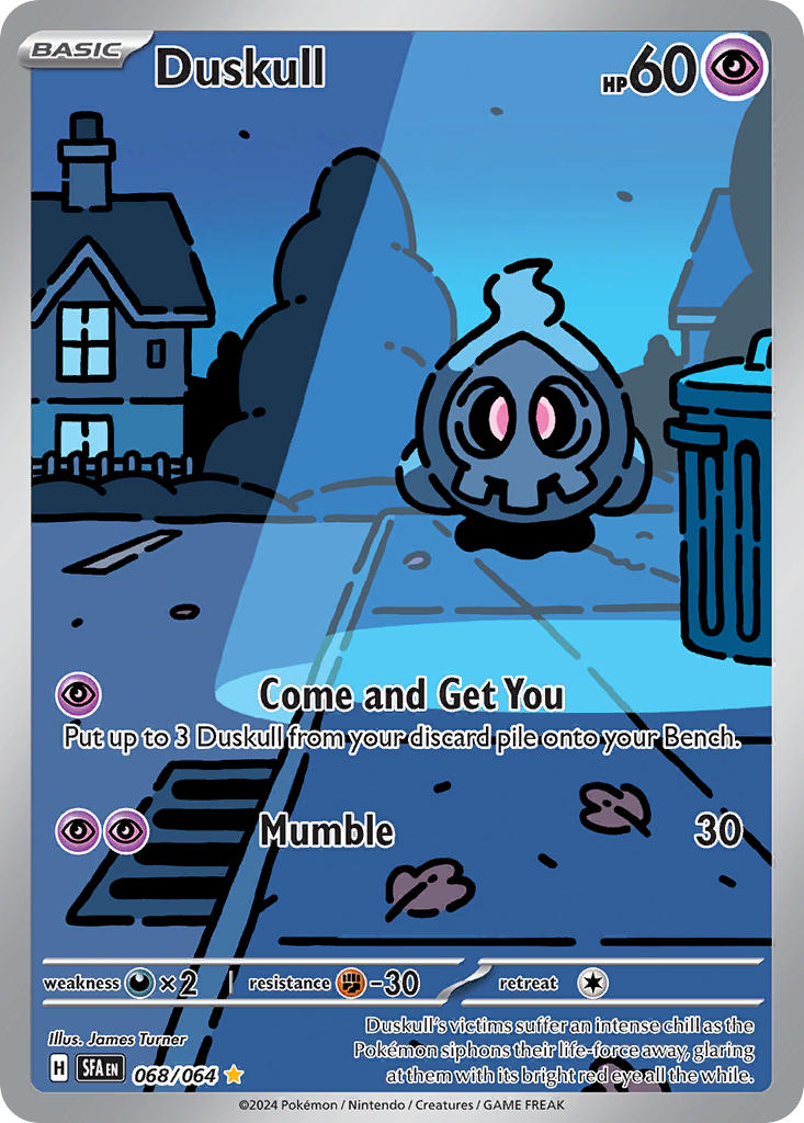 Duskull 068/064 Illustration Rare Shrouded Fable Pokémon card