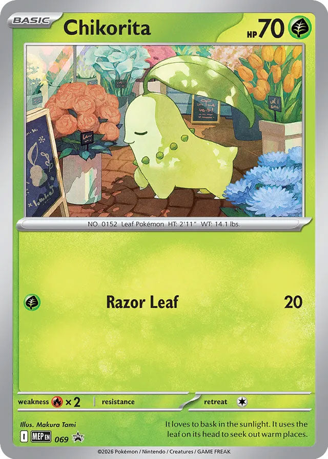 Chikorita 069/MEP Promo Mega Evolution Promos Pokémon card