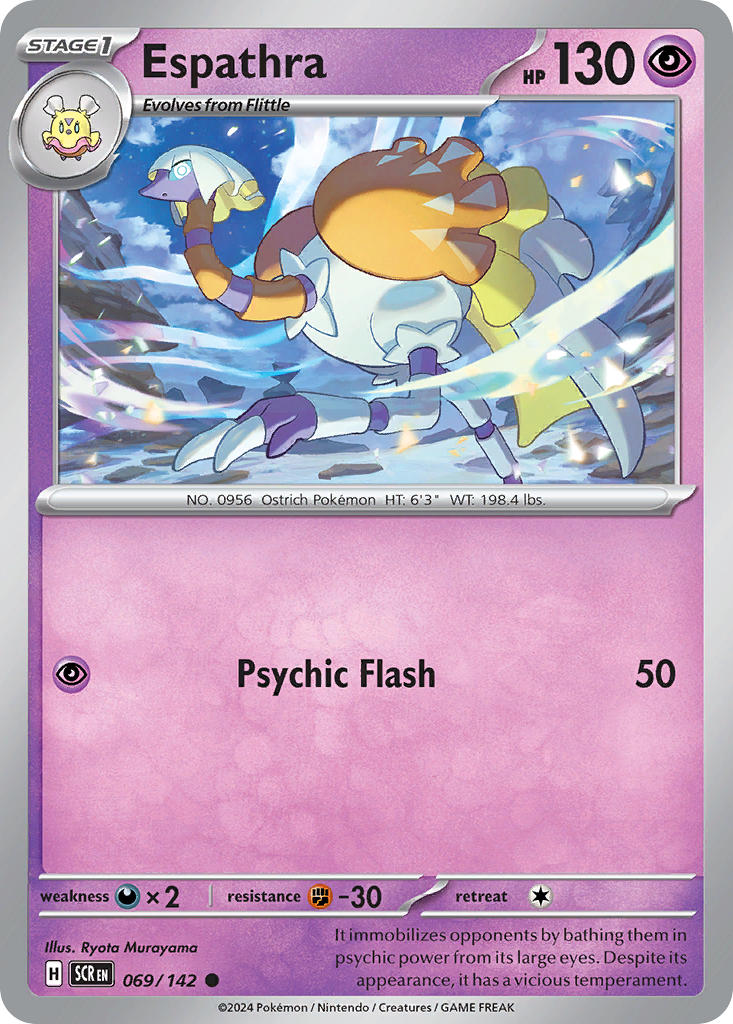 Espathra 069/142 Common Stellar Crown Pokémon card