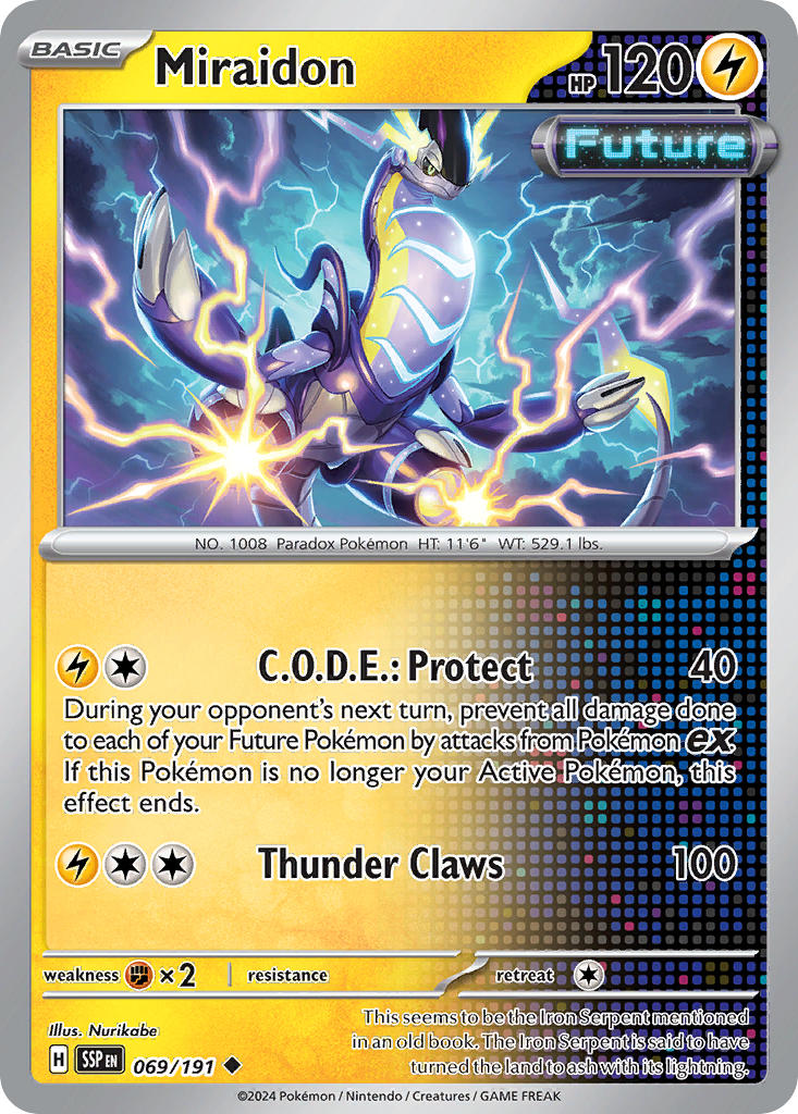 Miraidon 069/191 Common Surging Sparks Pokémon card