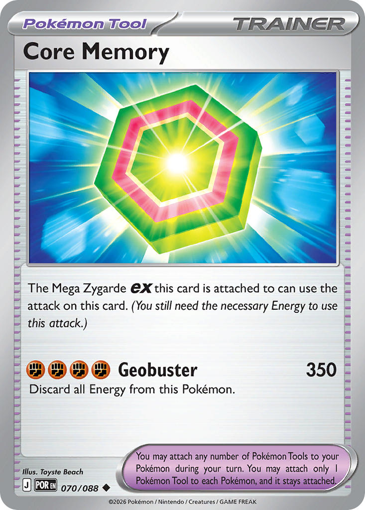 Core Memory 070/088 Uncommon Perfect Order Pokémon card