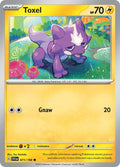 Toxel 071/198 Common Scarlet & Violet Pokémon card