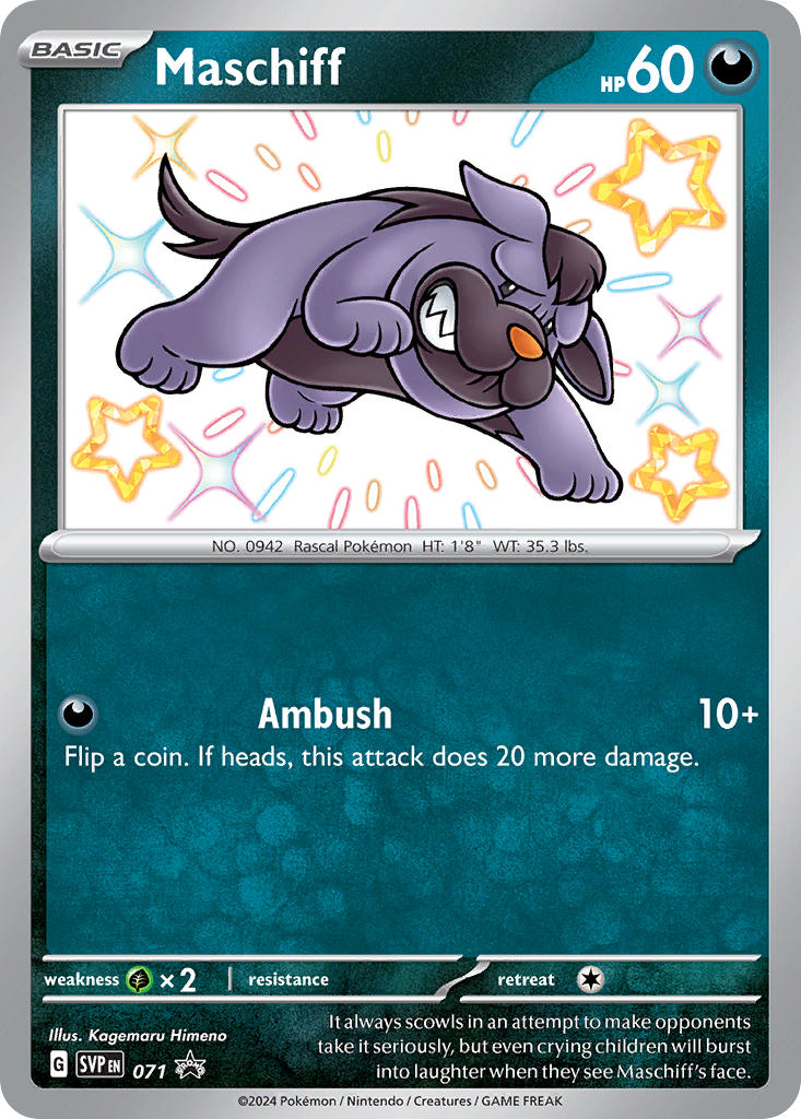 Maschiff 071/SVP Promo Scarlet & Violet Promos Pokémon card