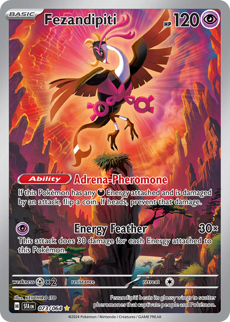 Fezandipiti 073/064 Illustration Rare Shrouded Fable Pokémon card