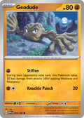 Geodude 074/165 Common 151 Pokémon card
