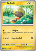 Tadbulb 074/197 Common Obsidian Flames Pokémon card