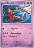 Deoxys 074/182 Rare Paradox Rift Pokémon card