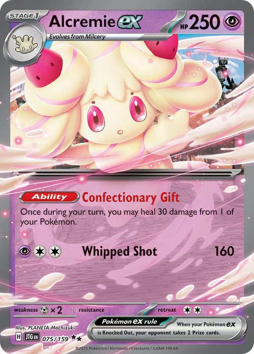 Alcremie EX 075/159 Double Rare Journey Together Pokémon card