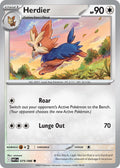 Herdier 075/086 Uncommon White Flare Pokémon card