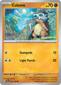 Cubone 076/159 Common Journey Together Pokémon card