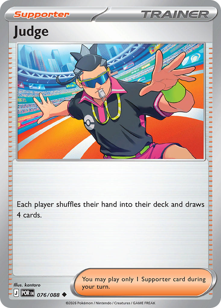 Judge 076/088 Uncommon Perfect Order Pokémon card
