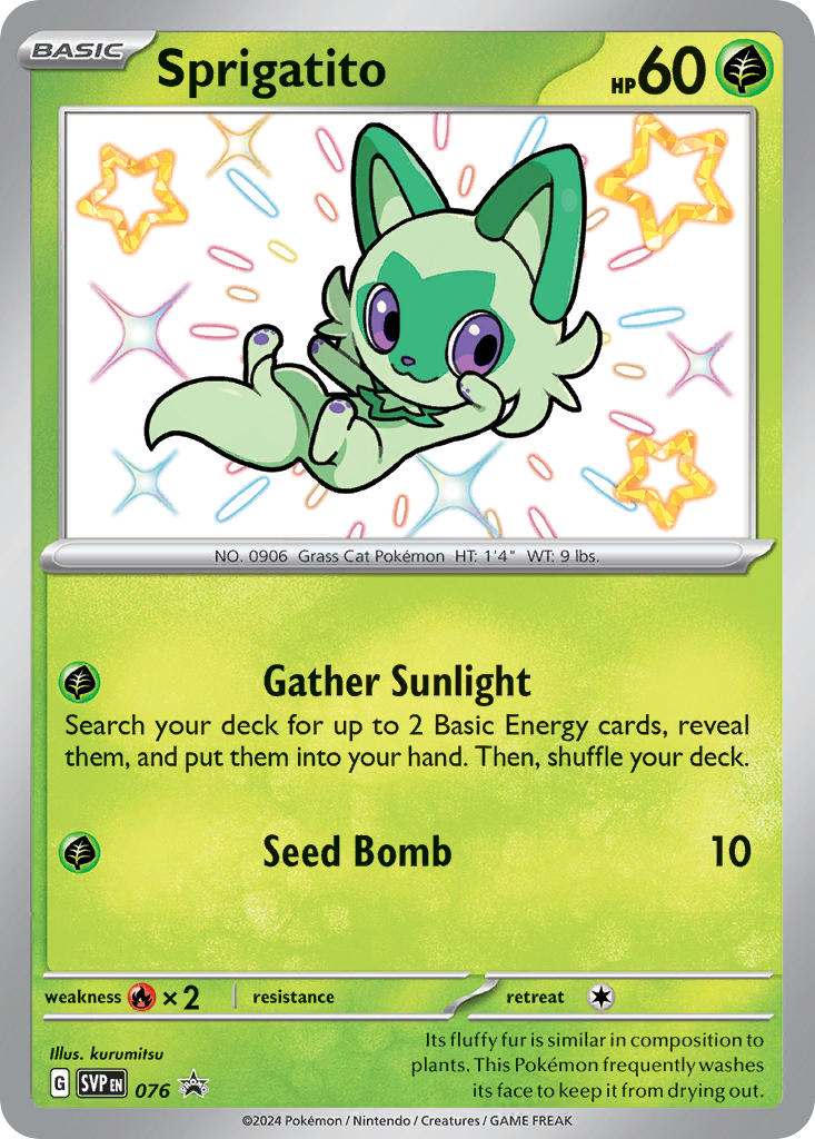 Sprigatito 076/SVP Promo Scarlet & Violet Promos Pokémon card