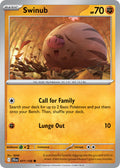 Swinub 077/159 Common Journey Together Pokémon card