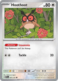 Hoothoot 077/131 Common Prismatic Evolutions Pokémon card