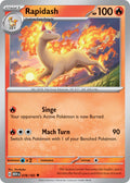Rapidash 078/165 Uncommon 151 Pokémon card