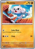 Meditite 078/142 Common Stellar Crown Pokémon card
