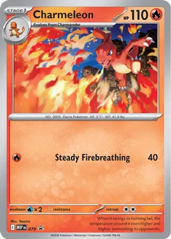 Charmeleon 079/MEP Promo Mega Evolution Promo Pokémon card