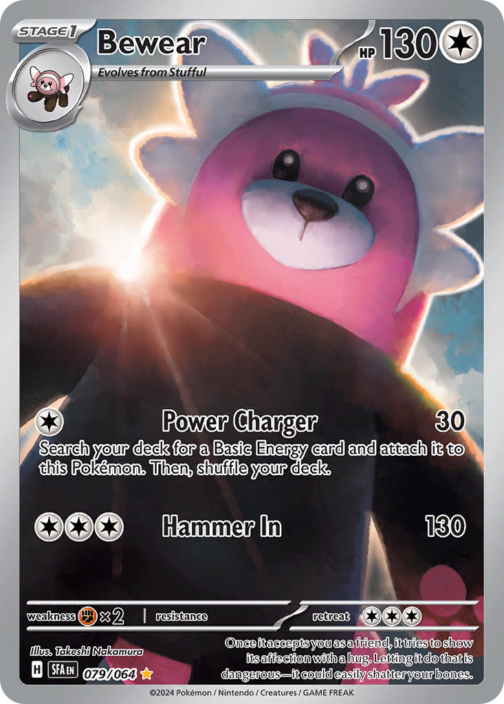 Bewear 079/064 Illustration Rare Shrouded Fable Pokémon card