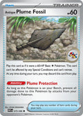 Antique Plume Fossil 079/086 Uncommon White Flare Pokémon card