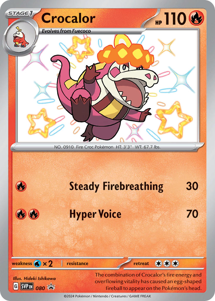 Crocalor 080/SVP Promo Scarlet & Violet Promos Pokémon card