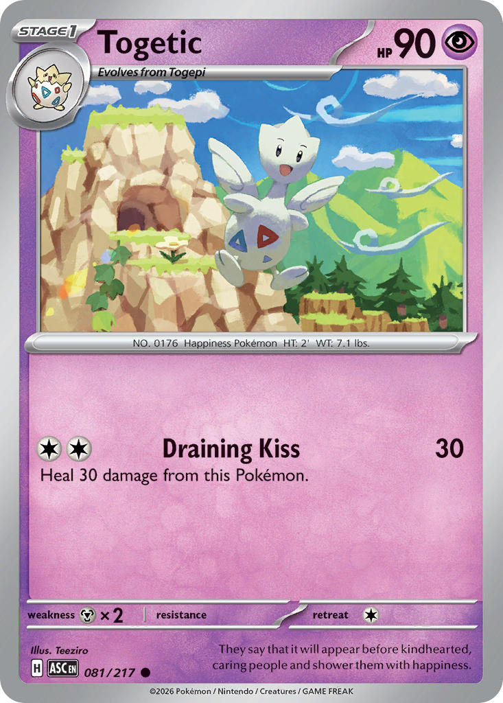 Togetic 081/217 Uncommon Ascended Heroes Pokémon card