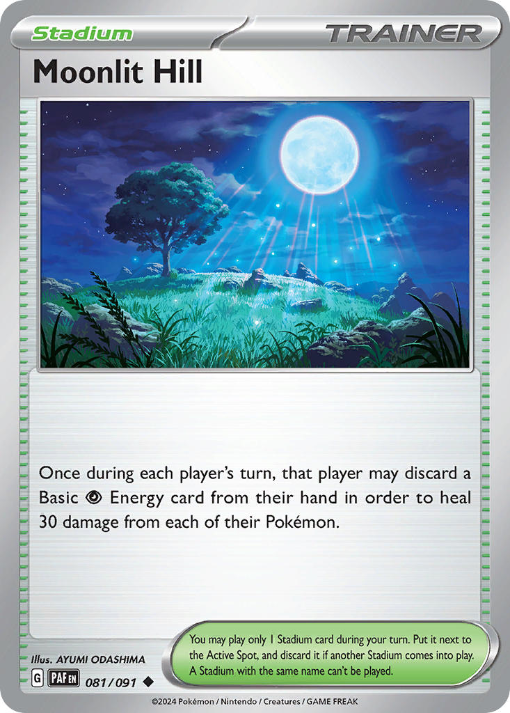 Moonlit Hill 081/091 Uncommon Paldean Fates Pokémon card