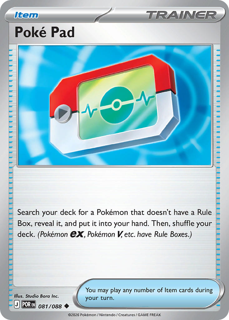 Poké Pad 081/088 Uncommon Perfect Order Pokémon card