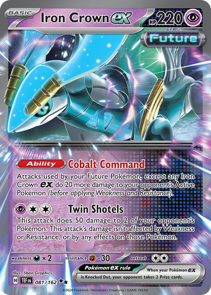 Iron Crown EX 081/162 Double Rare Temporal Forces Pokémon card