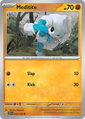 Meditite 082/162 Uncommon Temporal Forces Pokémon card