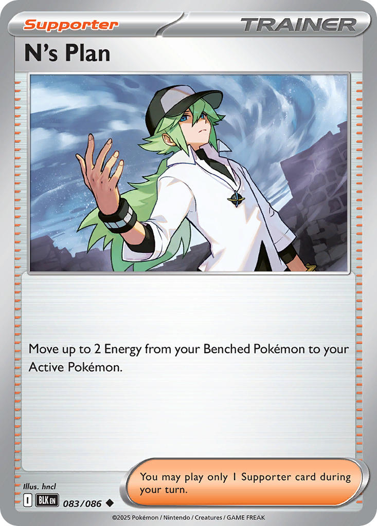 N's Plan 083/086 Uncommon Black Bolt Pokémon card